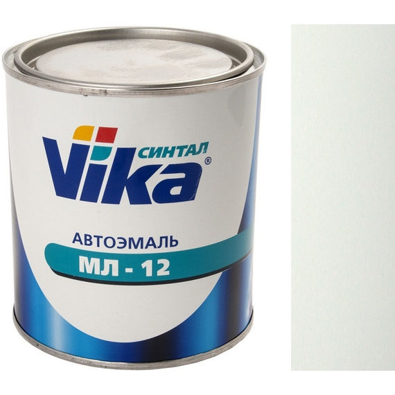 Фото 1 - Автоэмаль МЛ-12, цвет Белая меламиноалкидная полуглянцевая профессиональная - 0,8 кг Vika/Вика.