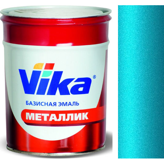 Фото 1 - Автоэмаль Металлик, цвет 460 Аквамарин, профессиональная базовая, - 0,9 кг Vika/Вика.