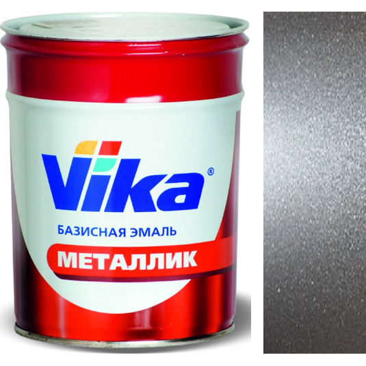 Фото 1 - Автоэмаль Металлик, цвет 640 Сереберистый, профессиональная базовая, - 0,9 кг Vika/Вика.