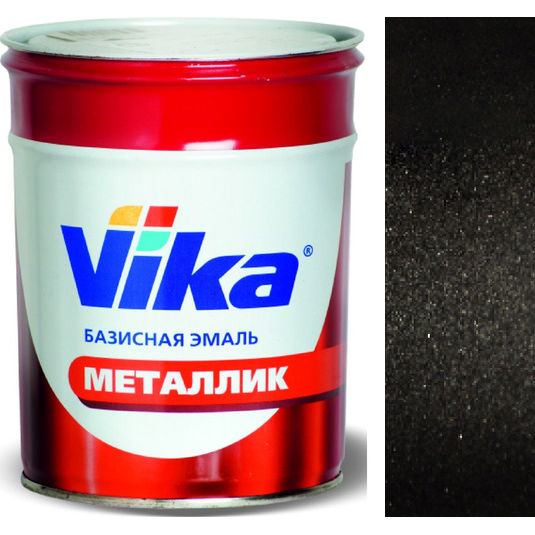 Фото 1 - Автоэмаль Металлик, цвет 672 Пантера, профессиональная базовая, - 0,9 кг Vika/Вика.