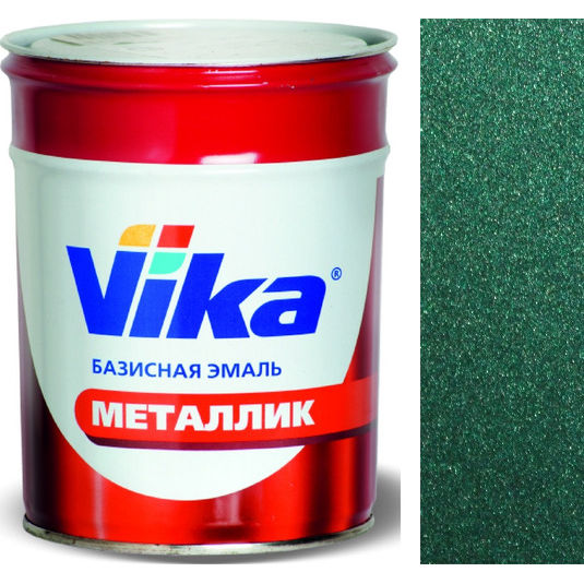 Фото 1 - Автоэмаль Металлик, цвет 963 Зеленый, профессиональная базовая, - 0,9 кг Vika/Вика.