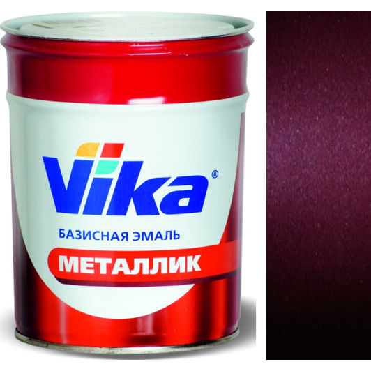 Фото 1 - Автоэмаль Металлик, цвет GM Дикая слива, профессиональная базовая, - 0,9 кг Vika/Вика.