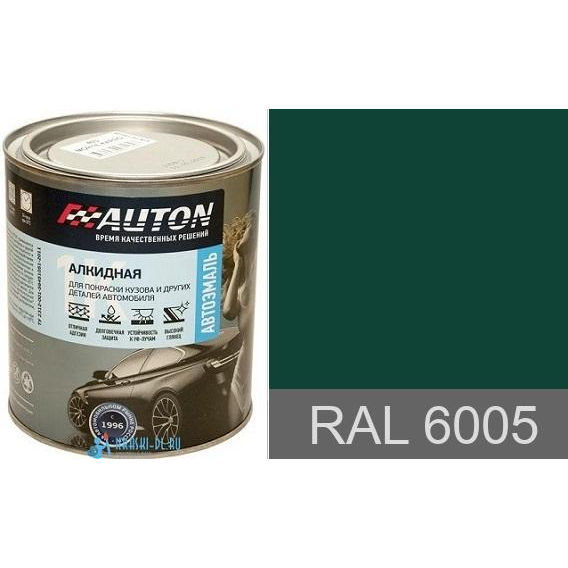 Фото 1 - Автоэмаль 1К цвет 'RAL 6005 Зеленый мох', алкидная, воздушной сушки, высокоглянцевая, (упаковка 6 шт по 800 мл).