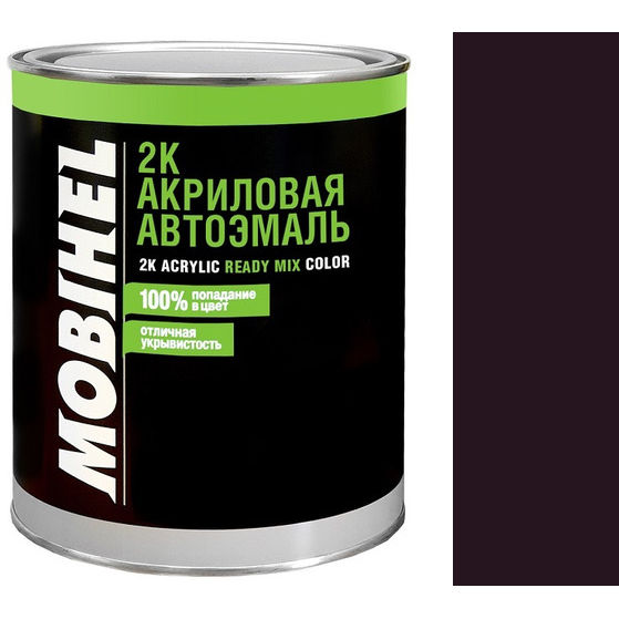 Фото 1 - Автоэмаль Mobihel 2К Акриловая цвет 107 Баклажан, двухкомпонентная 0.75л.